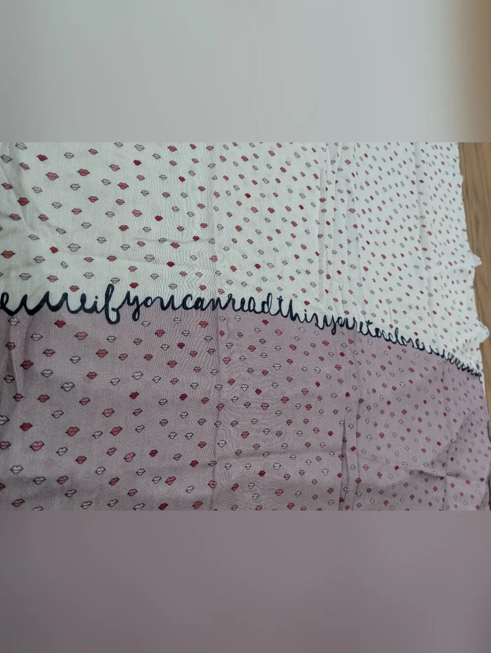 NWT! Kate Spade New York If You Can See This Oblong Scarf In French Cream